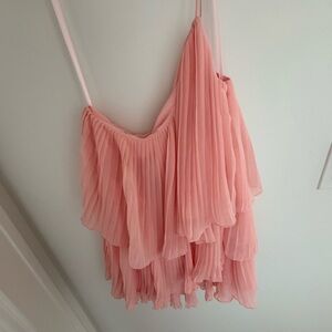 NBD Pink Asymmetrical Dress